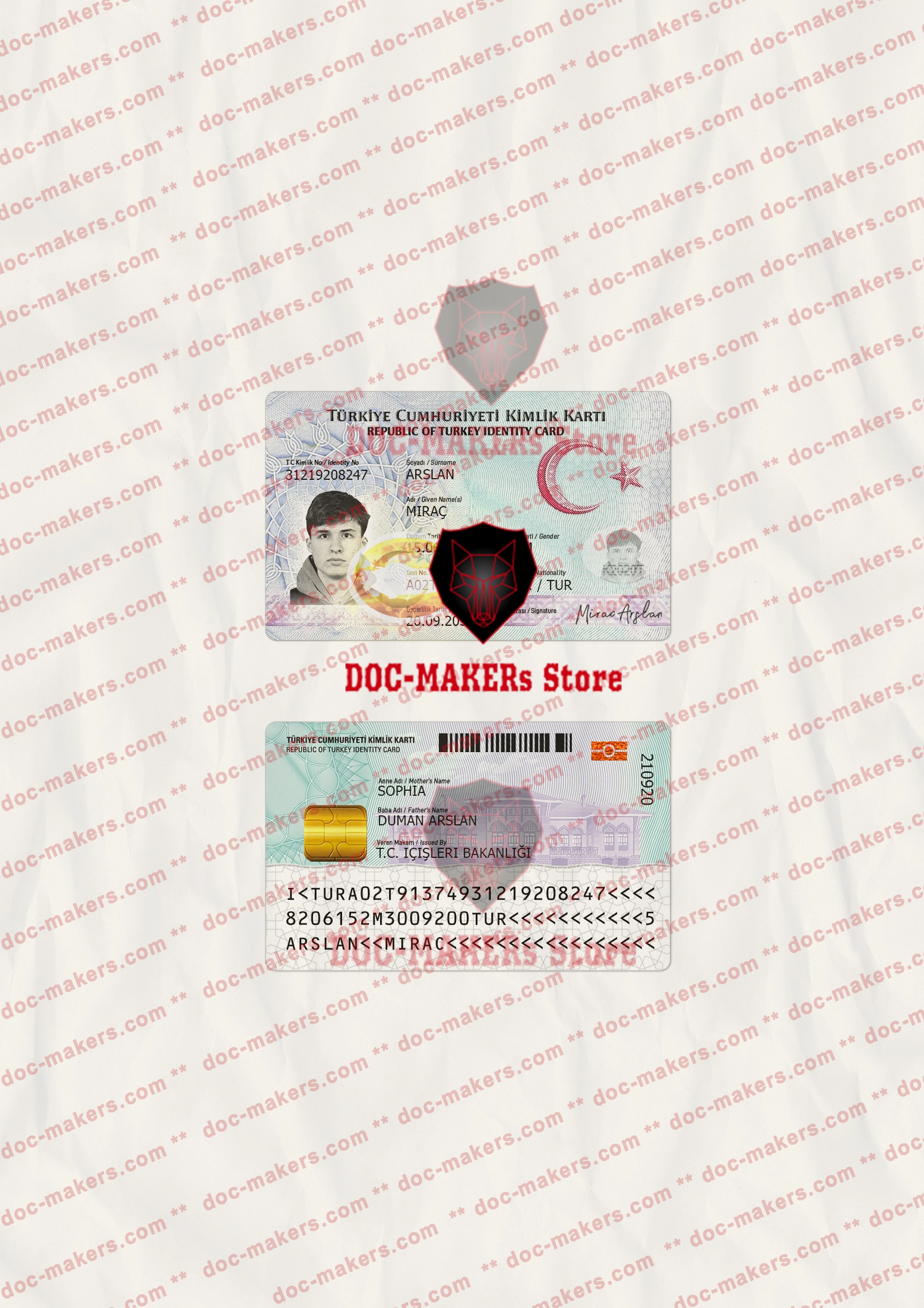 Turkey ID Card – V1 – PSD Template